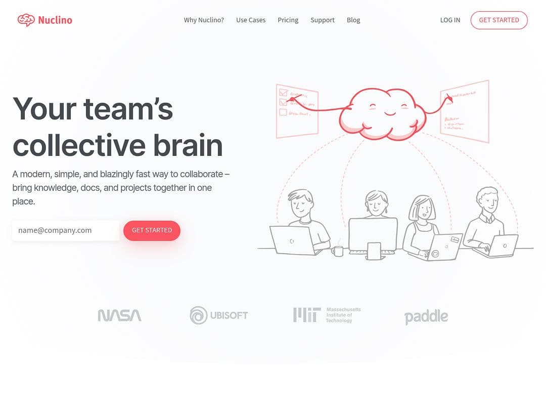 Screenshot of Nuclino