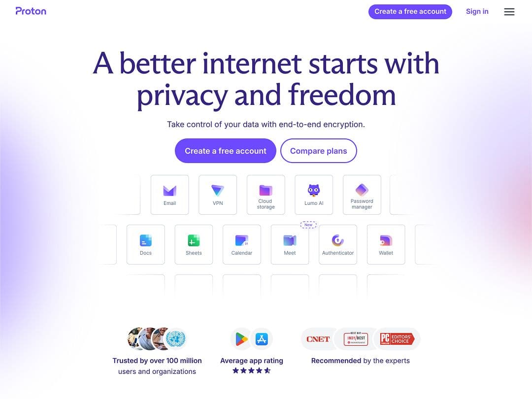 Screenshot of Proton