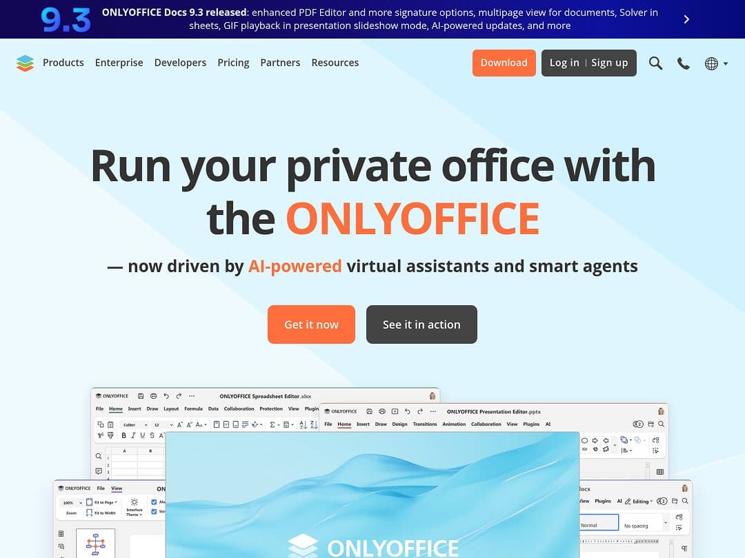 Screenshot of OnlyOffice