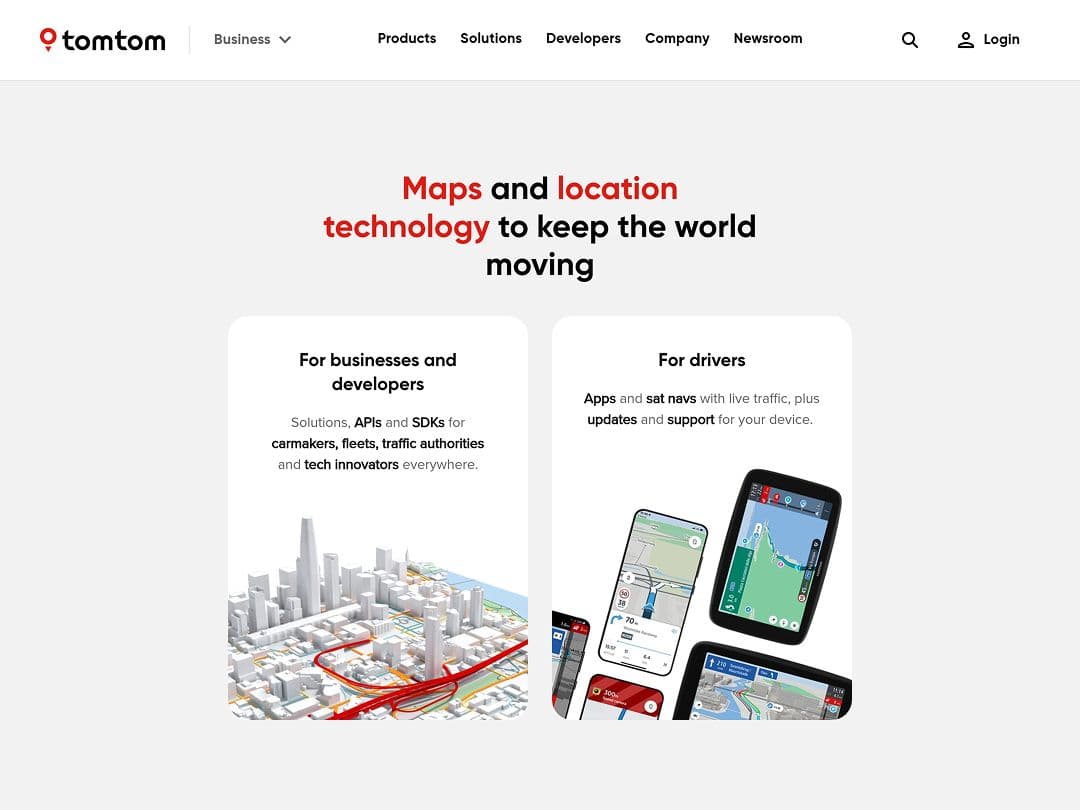 Screenshot of TomTom