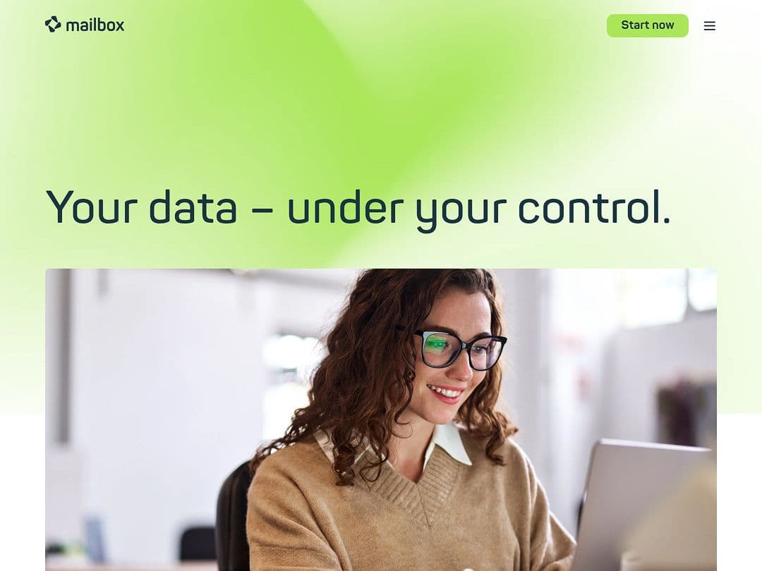 Screenshot of Mailbox.org
