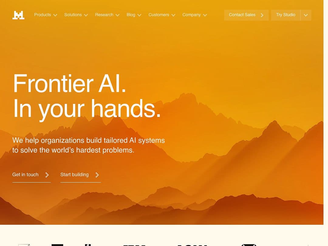 Screenshot of Mistral AI